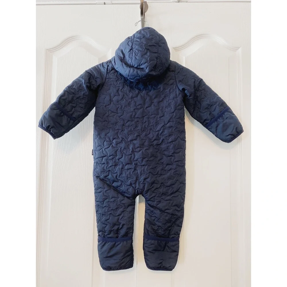 Baby Gap Jumpsuit Quitted Star Navy Blue 6-12 M